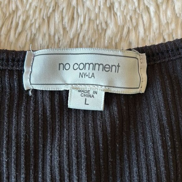 No Comment black tank top size large - Picture 6 of 16